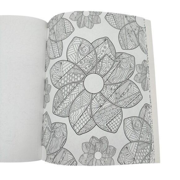 Fabulous Florals Adult Coloring Book 24 Designs Premium Perforated Leisure Arts - Picture 9 of 10